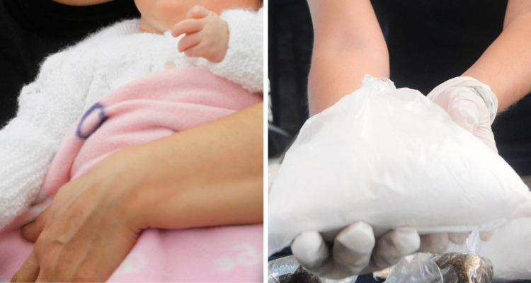 Viajaba con su hijo lactante: detienen a adolescente portando 2 kilos de pasta base en San Pablo