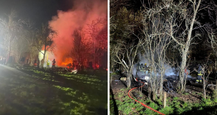 Adulto mayor muere tras incendio en Río Negro