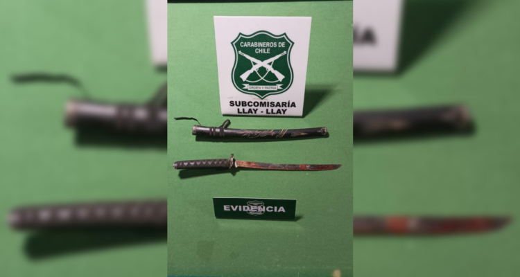 Agresión con katana en contexto de VIF, Llay Llay