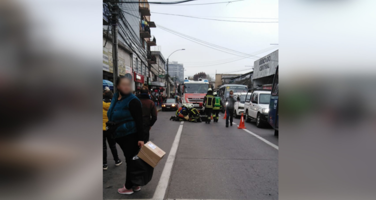 Un apuñalado y una mujer atropellado en Concepción.