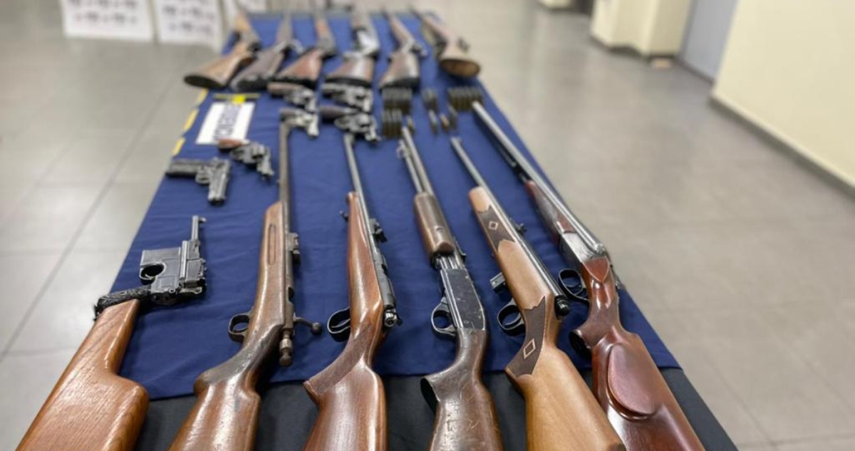 Armas recuperadas en Temuco