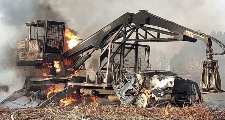 Ataque incendiario en predio entre Quilaco y Mulchén