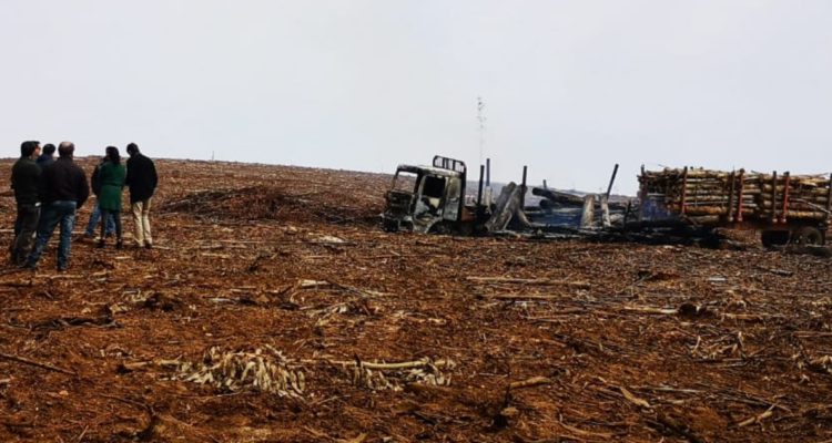 Ataque incendiario en Mulchén