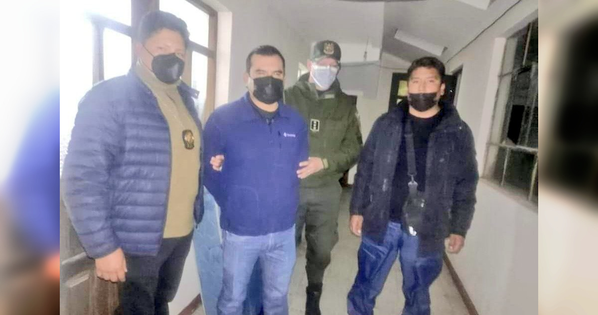 El momento del arresto de Raúl Cabezas Pantoja.