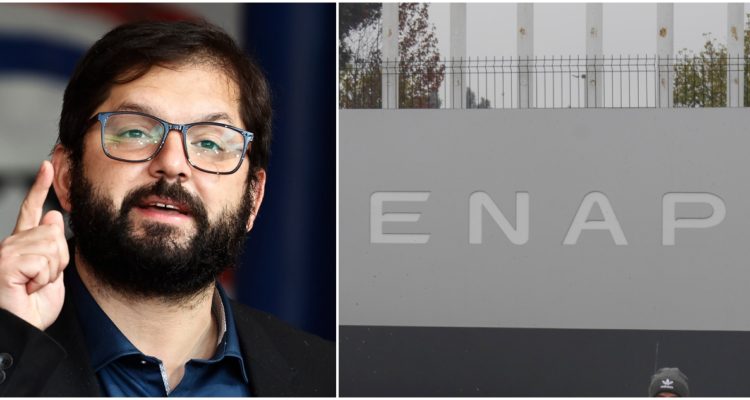 Boric por alerta de Enap