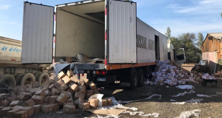 Carabineros recupera camión de helados robado