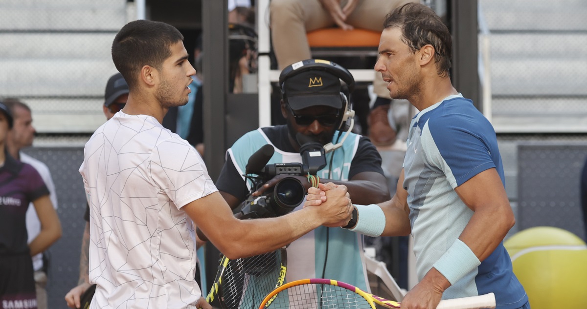 Carlos Alcaraz derrotó a Nadal en Madrid.