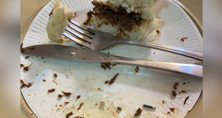 chip de mascota en sandwich