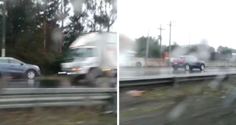 Conductor contra el tránsito en Coronel hacia Concepción