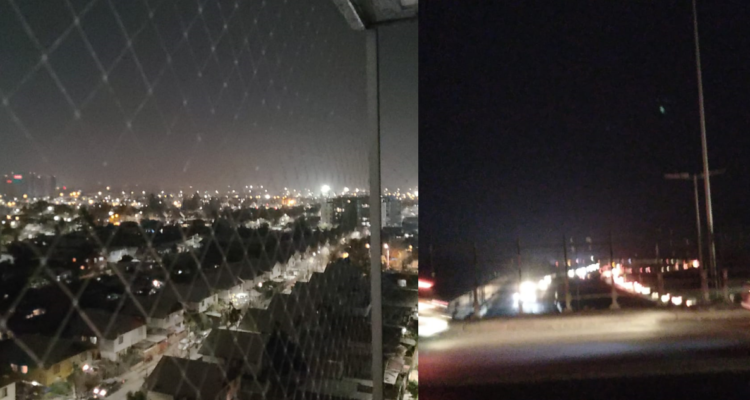 Corte de energía en Santiago