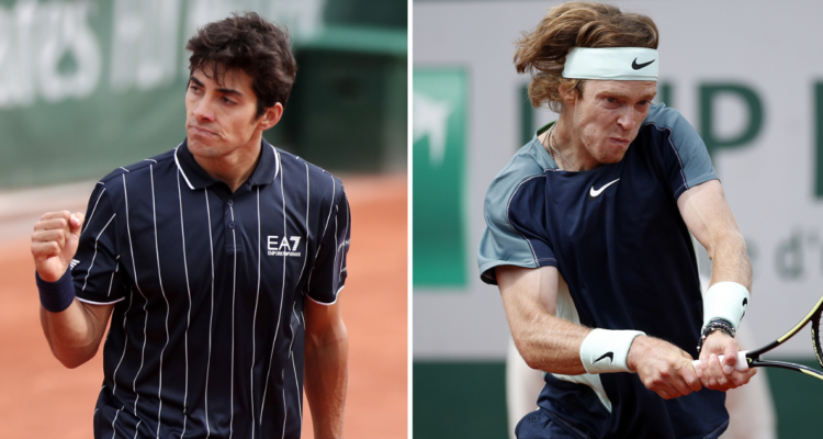 Cristian Garin chocará ante Andrey Rublev en Roland Garros.