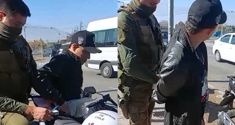 Motociclista ntentó sobornar a Carabineros con $20 mil en Santiago: fue detenido