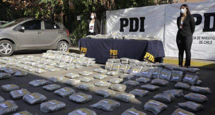 Incautación de droga en Santiago