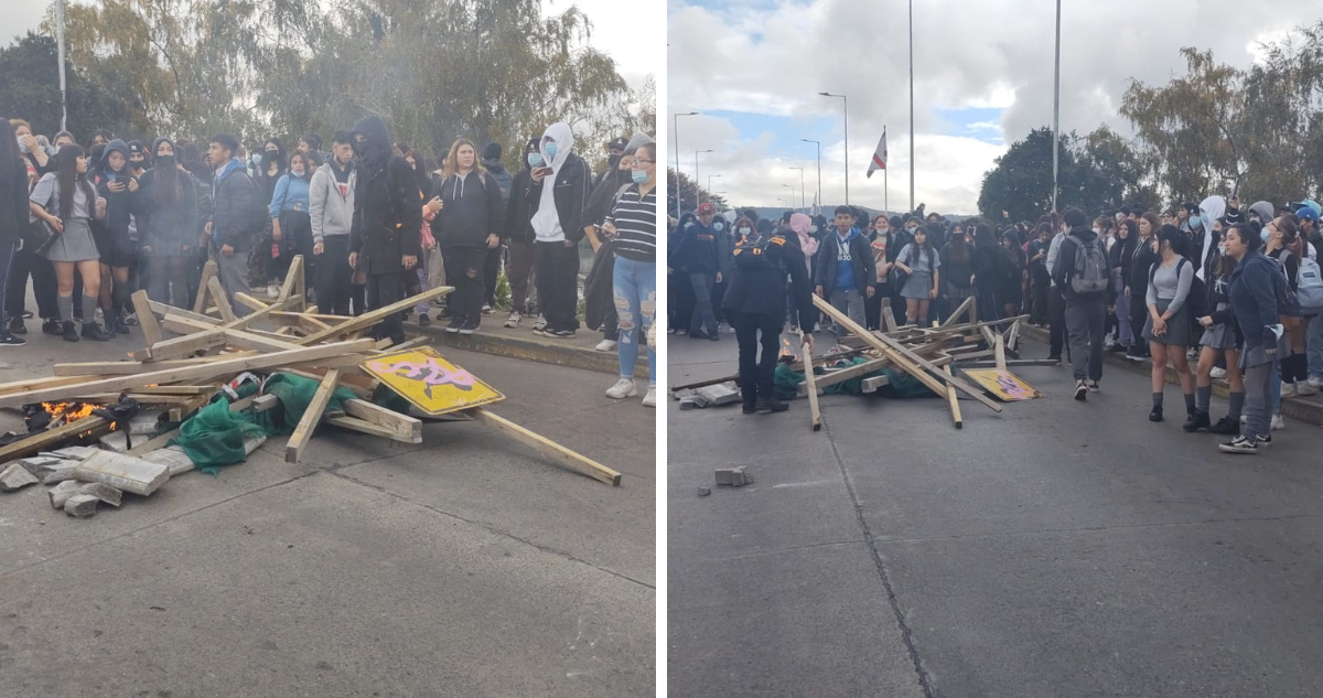 Manifestación de secundarios en Valdivia