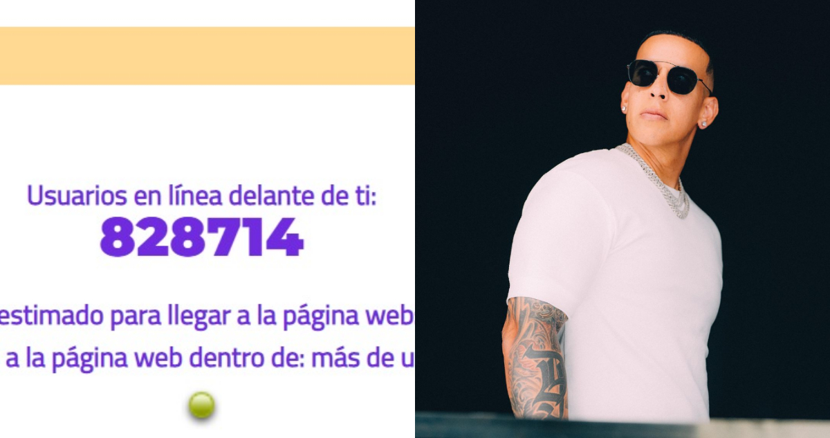 Daddy Yankee y el número de fila que supera las 800 mil pantallas.