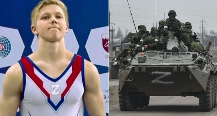El gimnasta ruso Ivan Kuliak recibió sanción por subir con una Z al podio en Mundial