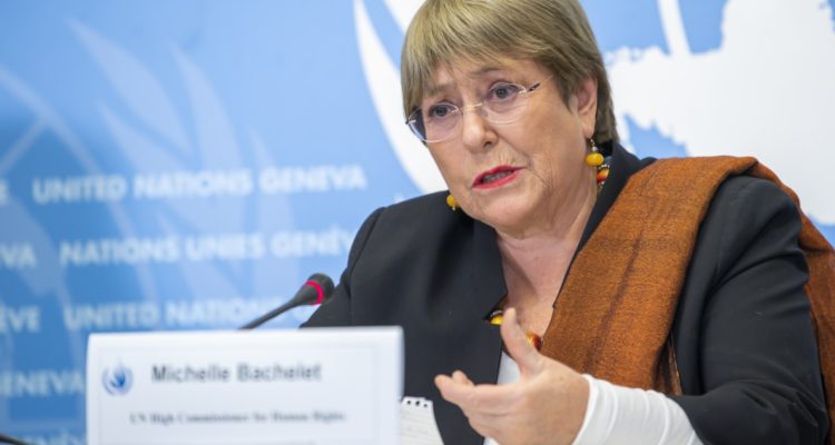 Imagen de archivo de la alta comisionada de la ONU para los Derechos Humanos, Michelle Bachelet.