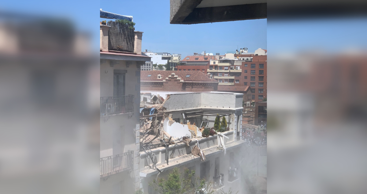 Al menos 18 heridos y dos personas desaparecidas deja explosión en edificio de Madrid