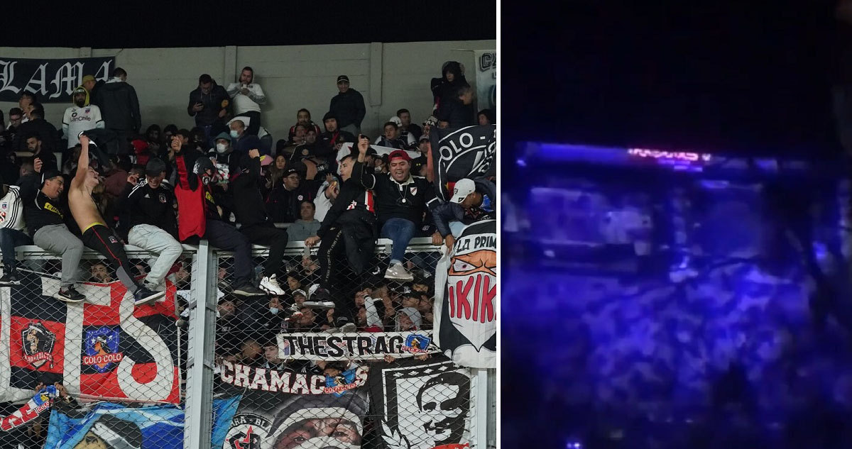 Hinchas de Colo Colo provocaron estragos en Buenos Aires.
