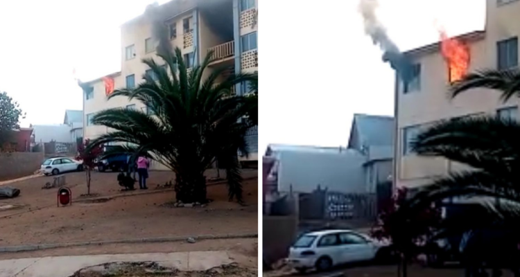 Incendio en departamento de La Ligua