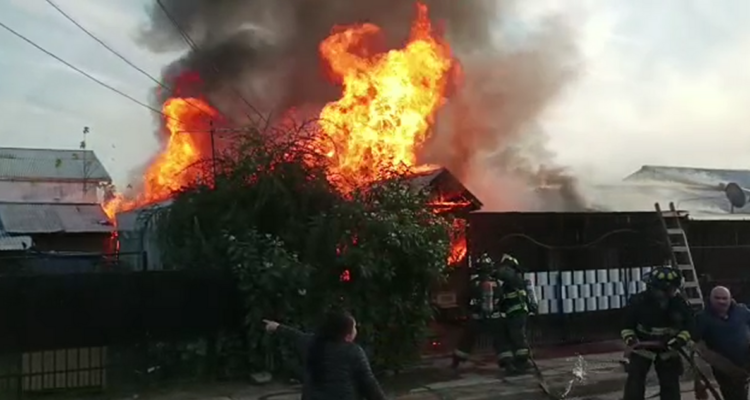 Incendio Maule damnificados