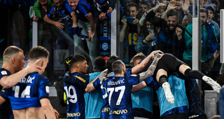 Inter en la final de Copa Italia