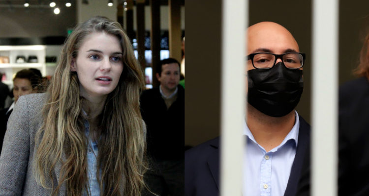 La actriz Josefina Montané y el director Nicolás López.