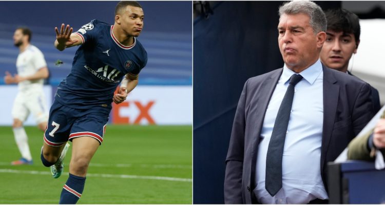 Kylian Mbappé y Joan Laporta