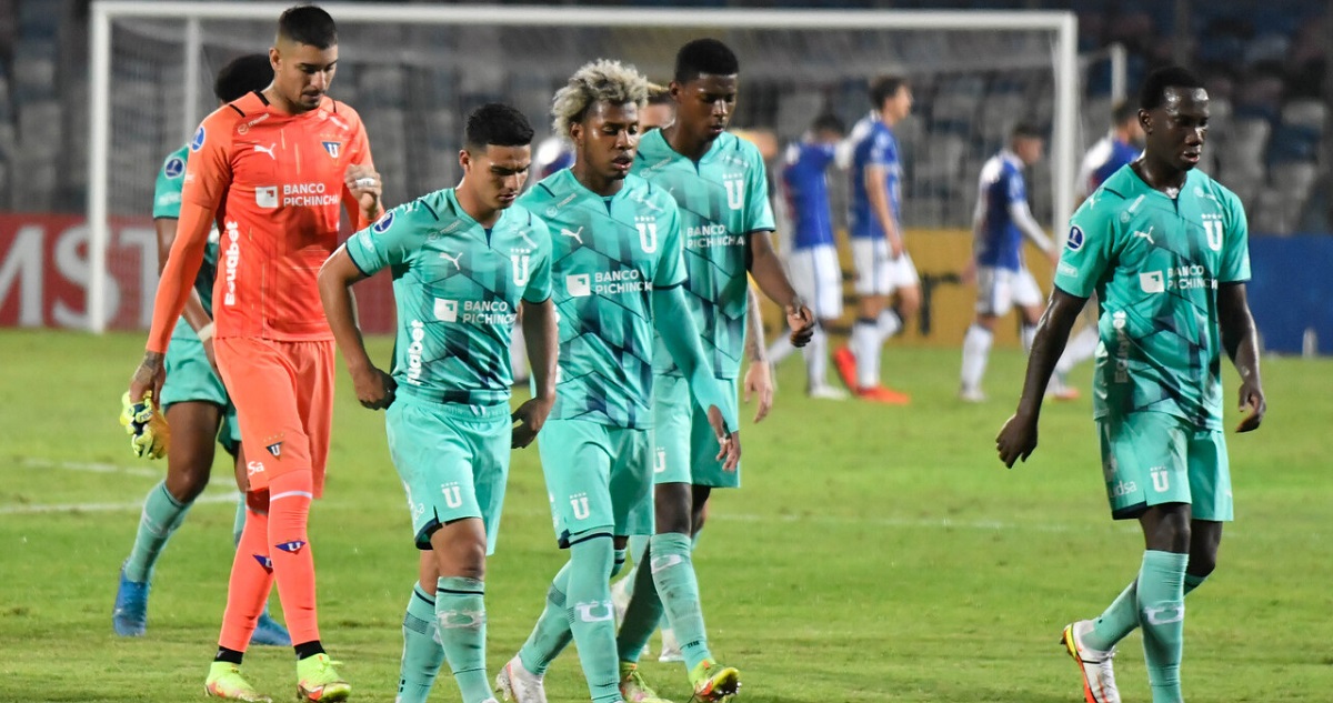 Liga de Quito ante Antofagasta.