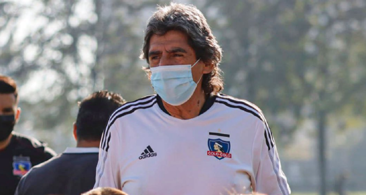 Lizardo ‘Chano’ Garrido en una actividad con Colo Colo.