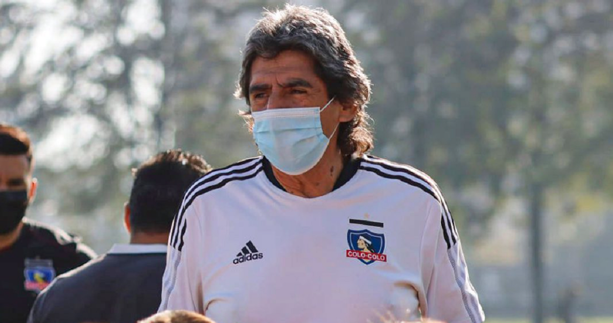 Lizardo ‘Chano’ Garrido en una actividad con Colo Colo.