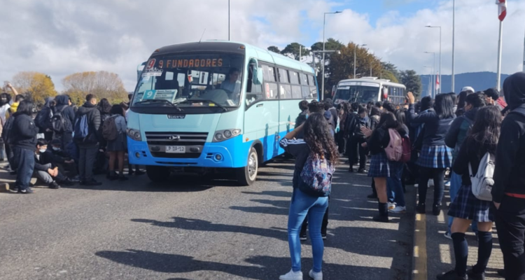 Manifestación de estudiantes en Valdivia