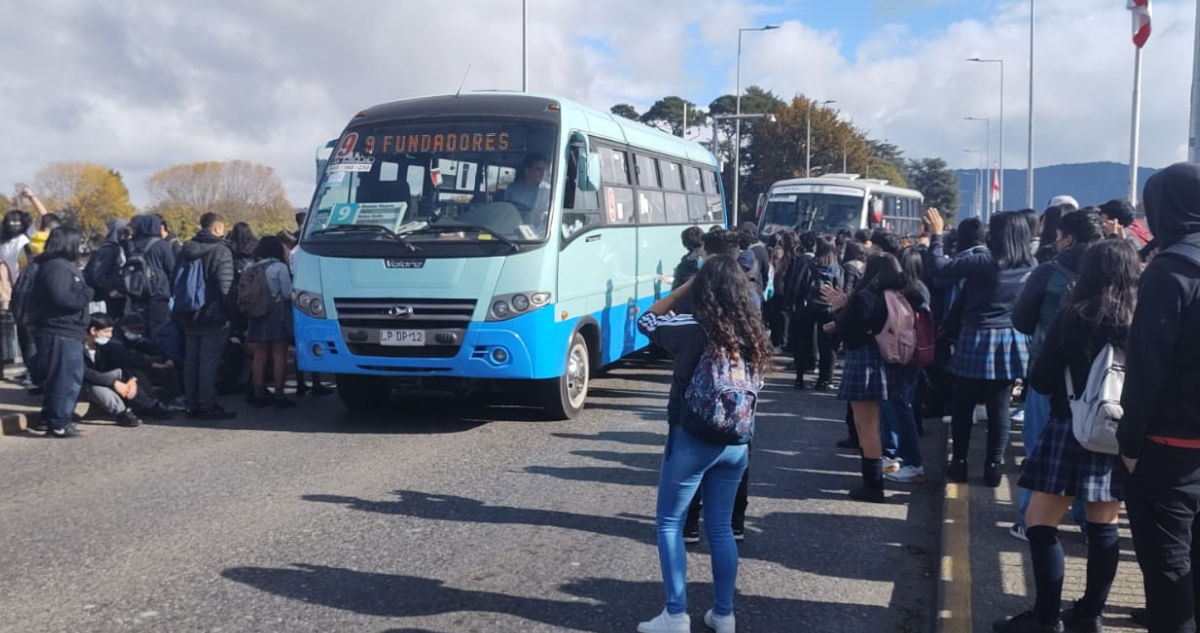 Manifestación de estudiantes en Valdivia