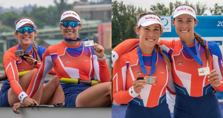 Las chilenas Melita y Antonia Abraham, lograron la plata en el Mundial de Remo en Serbia.