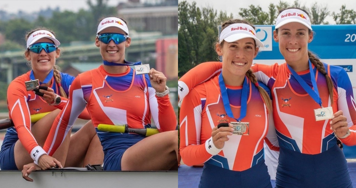 Las chilenas Melita y Antonia Abraham, lograron la plata en el Mundial de Remo en Serbia.