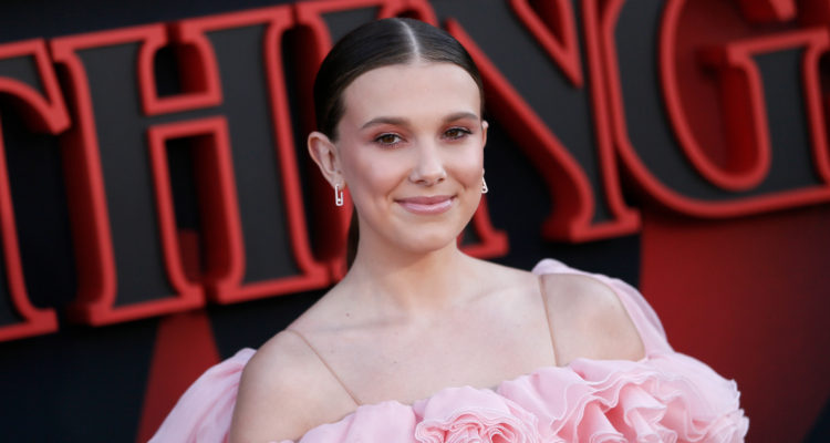La actriz Millie Bobby Brown en la premiere de la tercera temporada de Stranger Things.