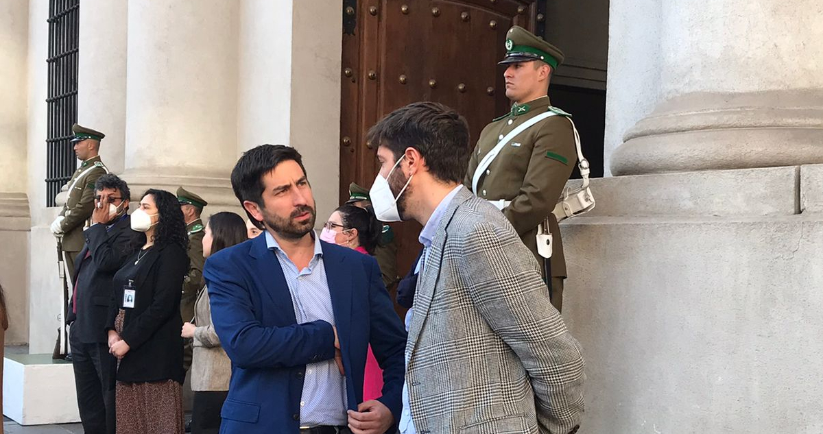 Roberto Estay en La Moneda