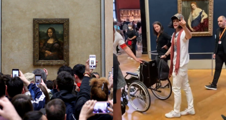 Mona Lisa es vandalizada