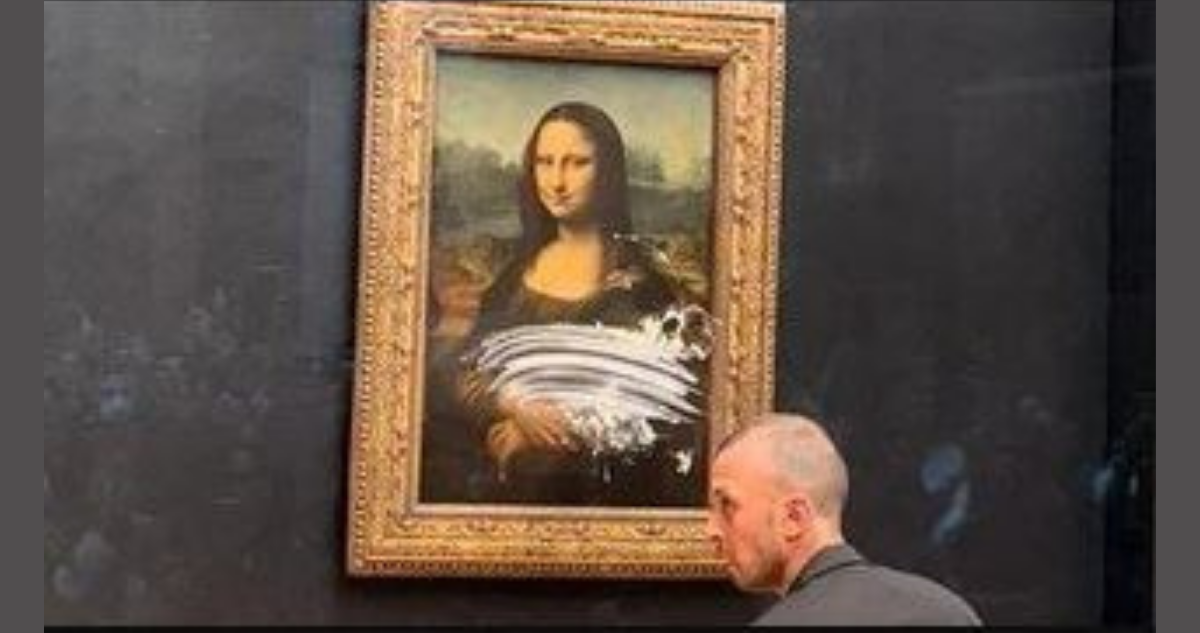 Mona Lisa es vandalizada
