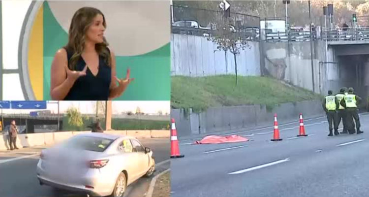 La periodista Monserrat Álvarez hablando de su experiencia en el matinal La Mañana de Chilevisión.