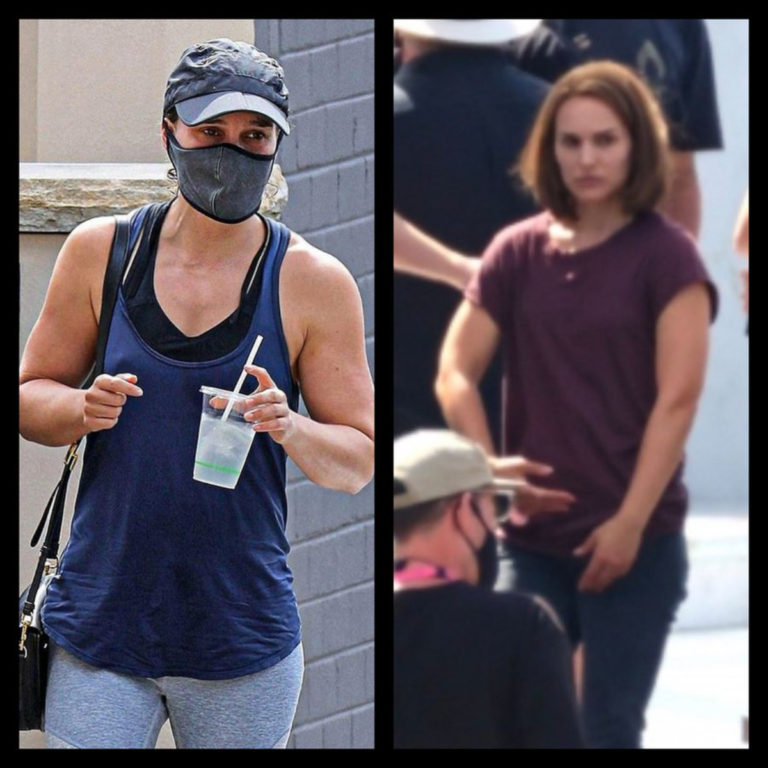 Filtered photos of Natalie Portman during the filming of Thor: Love and Thunder