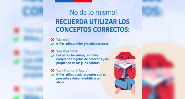 Gráfica sobre cómo referirse a los niños.