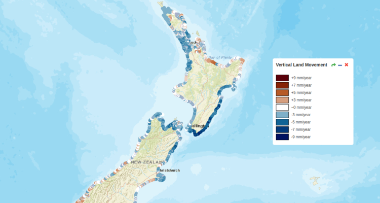 Aumento del nivel del mar en Nueva Zelanda