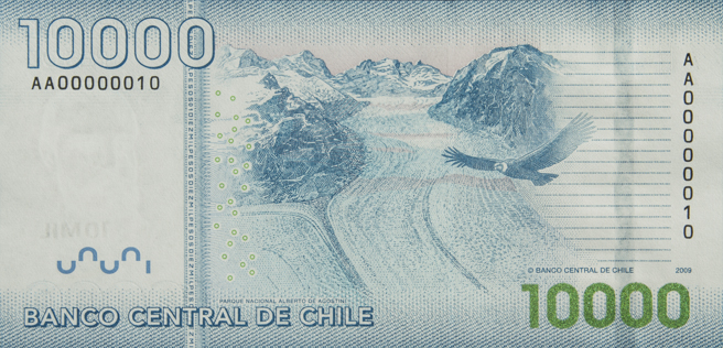 Nuevo billete de 10 mil pesos.