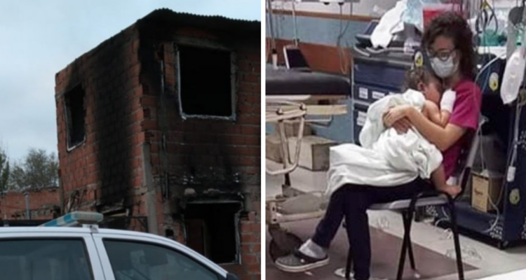 Padres salvaron a su bebé de incendio tras heroico acto