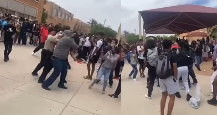 Pelea con cerca de 30 estudiantes