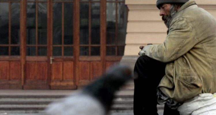 Persona en situación de calle en Los Ángeles