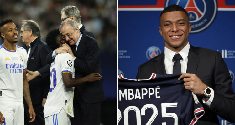 Florentino Pérez, mandamás del Real Madrid, se acordó de Mbappé.