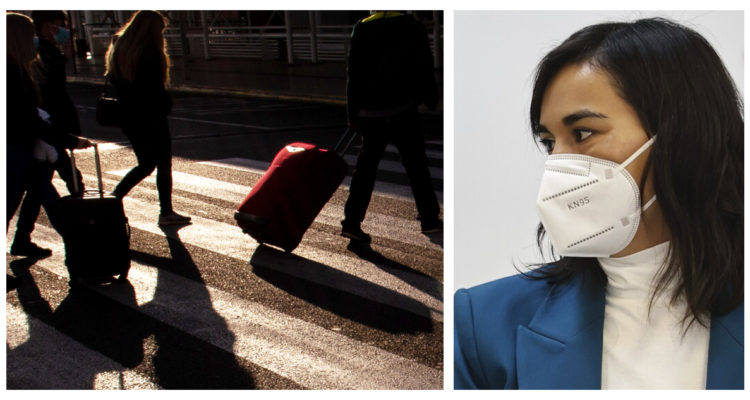 Foto contexto turistas e Izkia Siches