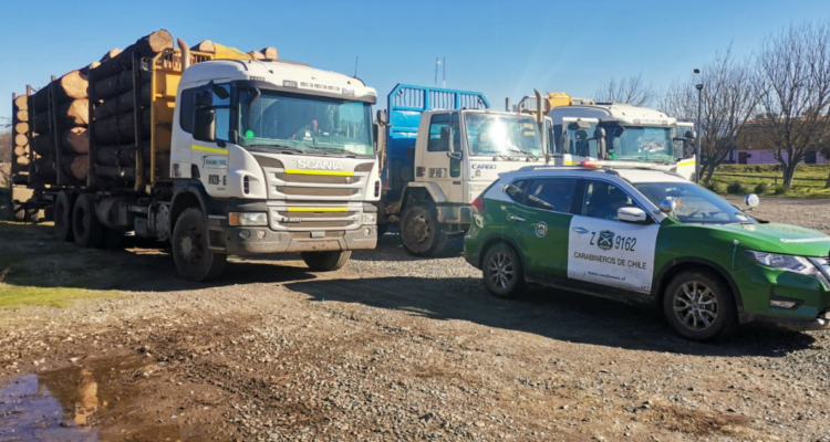 camiones madera robada Renaico